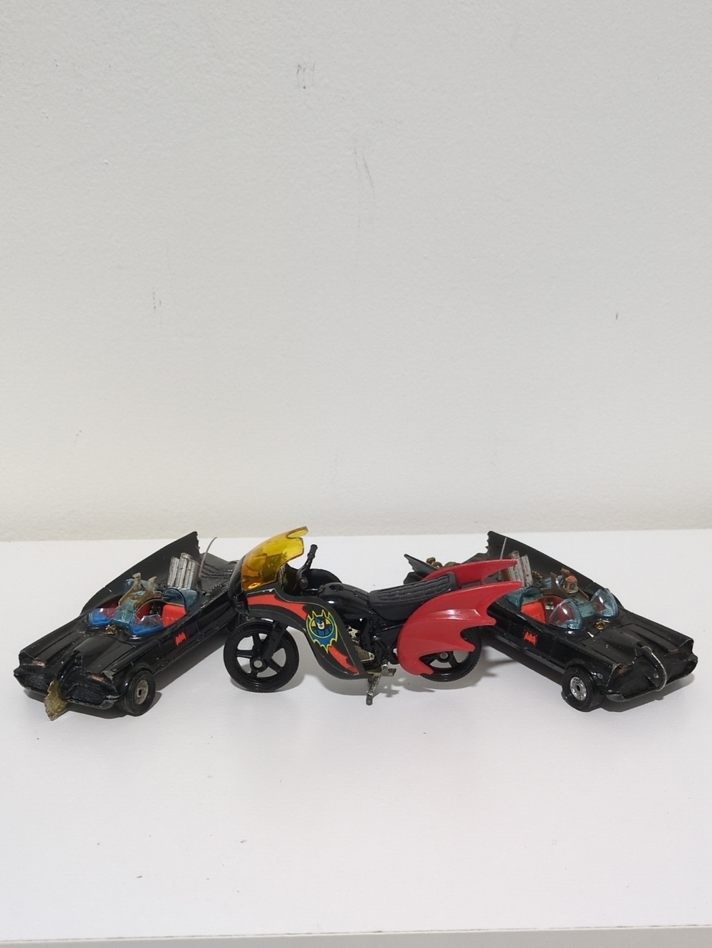 Vintage Corgi Toys Batman #267 Batmobile And 1978 Batcycle Motorcycle